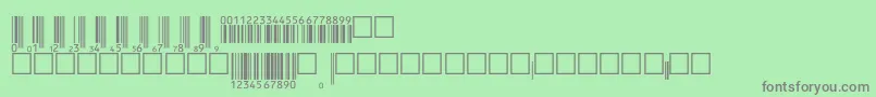 V200005 Font – Gray Fonts on Green Background