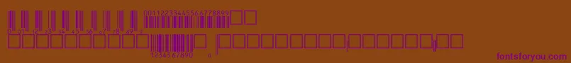 V200005 Font – Purple Fonts on Brown Background
