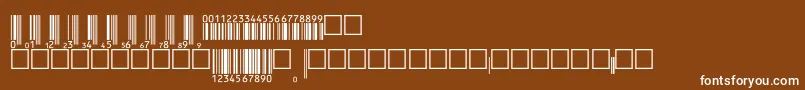 V200005 Font – White Fonts on Brown Background