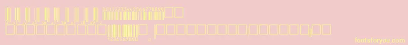 V200005 Font – Yellow Fonts on Pink Background