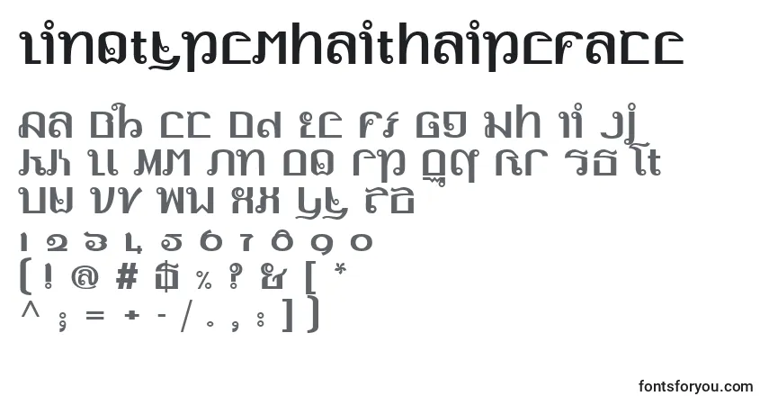 Schriftart LinotypemhaithaipeFace – Alphabet, Zahlen, spezielle Symbole