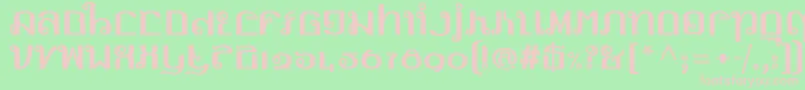 Police LinotypemhaithaipeFace – polices roses sur fond vert