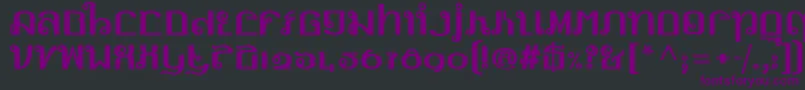 LinotypemhaithaipeFace Font – Purple Fonts on Black Background