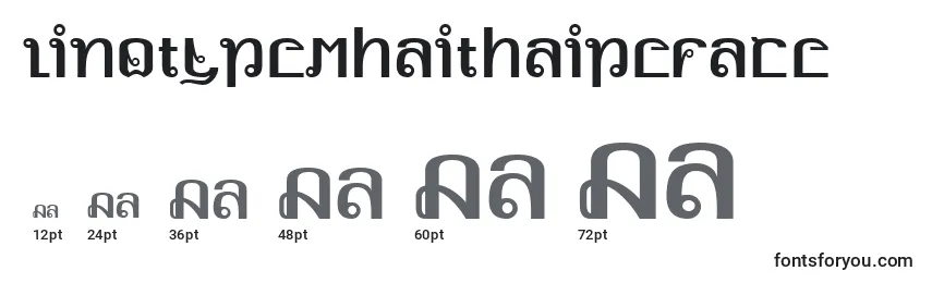 LinotypemhaithaipeFace Font Sizes