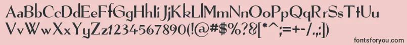 Lisätietoja Therfont-fontista Therfont-fontti – mustat fontit vaaleanpunaisella taustalla