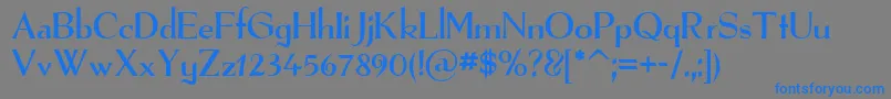Therfont-fontti – siniset fontit harmaalla taustalla