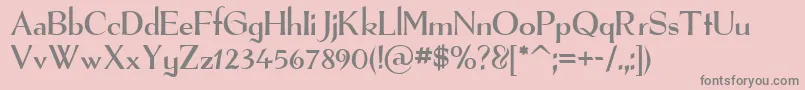 Therfontフォントについての詳細 フォントTherfont – ピンクの背景に灰色の文字