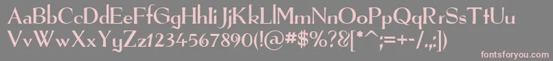 Therfont Font – Pink Fonts on Gray Background