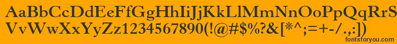 HorleyOsMtBold Font – Black Fonts on Orange Background
