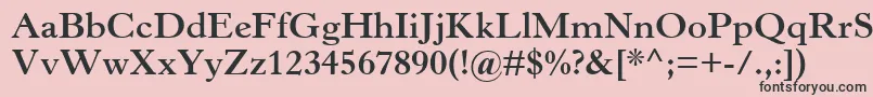 HorleyOsMtBold Font – Black Fonts on Pink Background