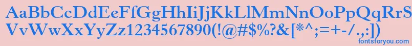 HorleyOsMtBold Font – Blue Fonts on Pink Background