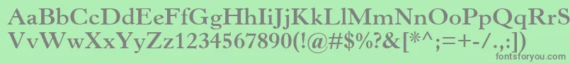 HorleyOsMtBold Font – Gray Fonts on Green Background