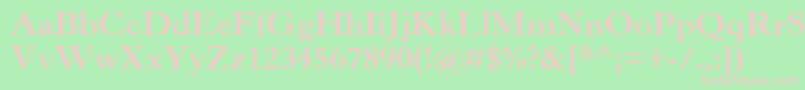 HorleyOsMtBold Font – Pink Fonts on Green Background