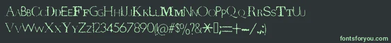 Шрифт TerrorByteTrue – зелёные шрифты на чёрном фоне