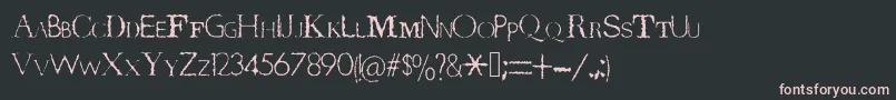TerrorByteTrue Font – Pink Fonts on Black Background
