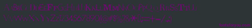 Шрифт TerrorByteTrue – фиолетовые шрифты на чёрном фоне