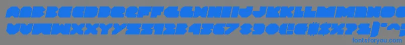 Vxrocketexpandital Font – Blue Fonts on Gray Background