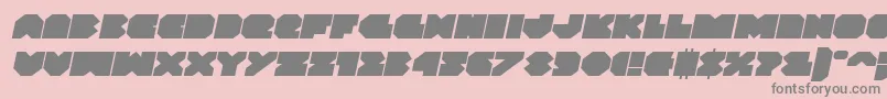 fuente Vxrocketexpandital – Fuentes Grises Sobre Fondo Rosa