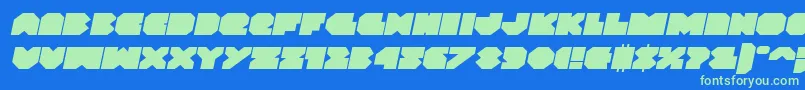 fuente Vxrocketexpandital – Fuentes Verdes Sobre Fondo Azul