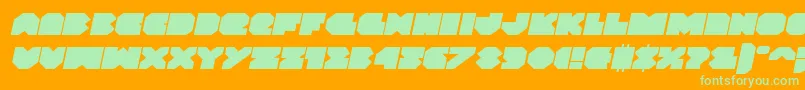 fuente Vxrocketexpandital – Fuentes Verdes Sobre Fondo Naranja