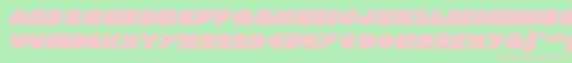 Police Vxrocketexpandital – polices roses sur fond vert