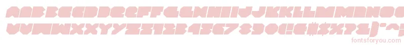 Vxrocketexpandital-Schriftart – Rosa Schriften auf weißem Hintergrund