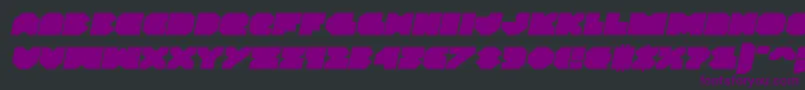 Police Vxrocketexpandital – polices violettes sur fond noir
