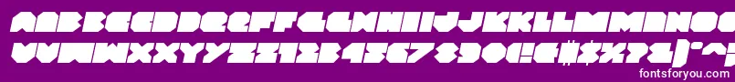 fuente Vxrocketexpandital – Fuentes Blancas Sobre Fondo Morado