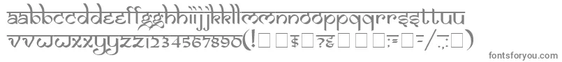 フォントSamarn – 白い背景に灰色の文字