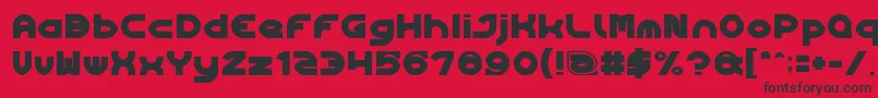 fuente Algorithm – Fuentes Negras Sobre Fondo Rojo