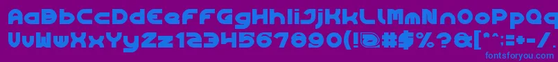 Algorithm Font – Blue Fonts on Purple Background