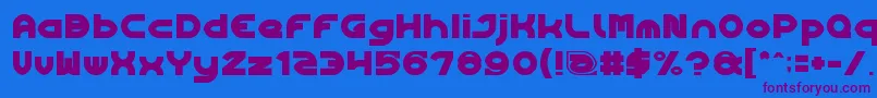 Algorithm Font – Purple Fonts on Blue Background