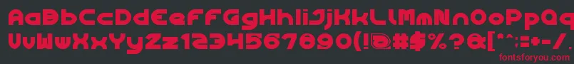 Шрифт Algorithm – красные шрифты на чёрном фоне