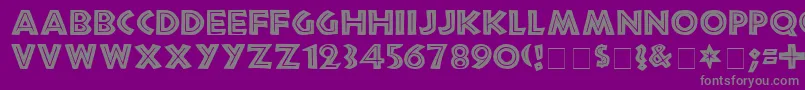 TribecaMedium Font – Gray Fonts on Purple Background