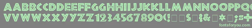 TribecaMedium Font – Green Fonts on Gray Background