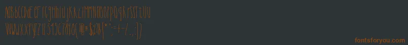 Cutiepie Font – Brown Fonts on Black Background