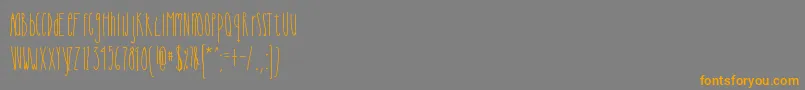 Cutiepie Font – Orange Fonts on Gray Background