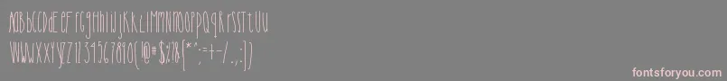 Cutiepie Font – Pink Fonts on Gray Background