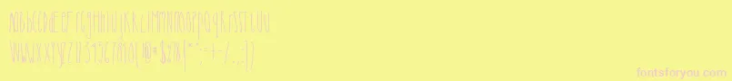 Cutiepie Font – Pink Fonts on Yellow Background