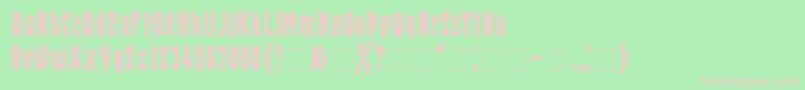 HeroldNormal Font – Pink Fonts on Green Background