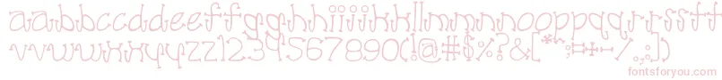 Poodle Font – Pink Fonts on White Background