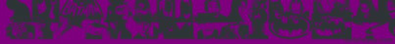 BatmanTheDarkKnight Font – Black Fonts on Purple Background