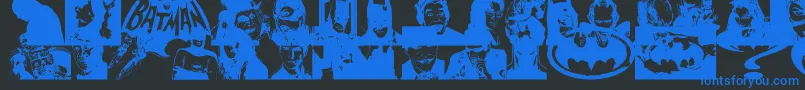 BatmanTheDarkKnight Font – Blue Fonts on Black Background