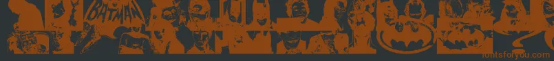 BatmanTheDarkKnight Font – Brown Fonts on Black Background