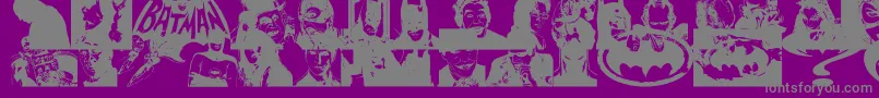 BatmanTheDarkKnight Font – Gray Fonts on Purple Background