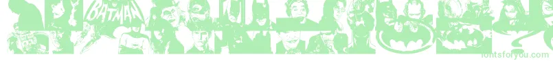 BatmanTheDarkKnight Font – Green Fonts on White Background