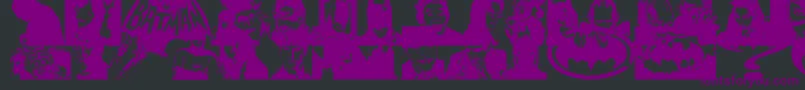 BatmanTheDarkKnight Font – Purple Fonts on Black Background