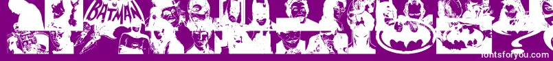 BatmanTheDarkKnight Font – White Fonts on Purple Background
