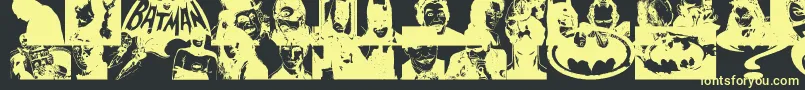 BatmanTheDarkKnight Font – Yellow Fonts on Black Background