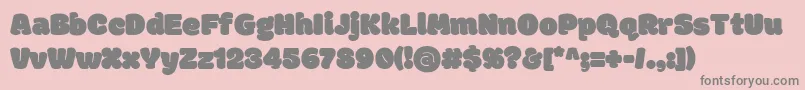 ModakRegular Font – Gray Fonts on Pink Background